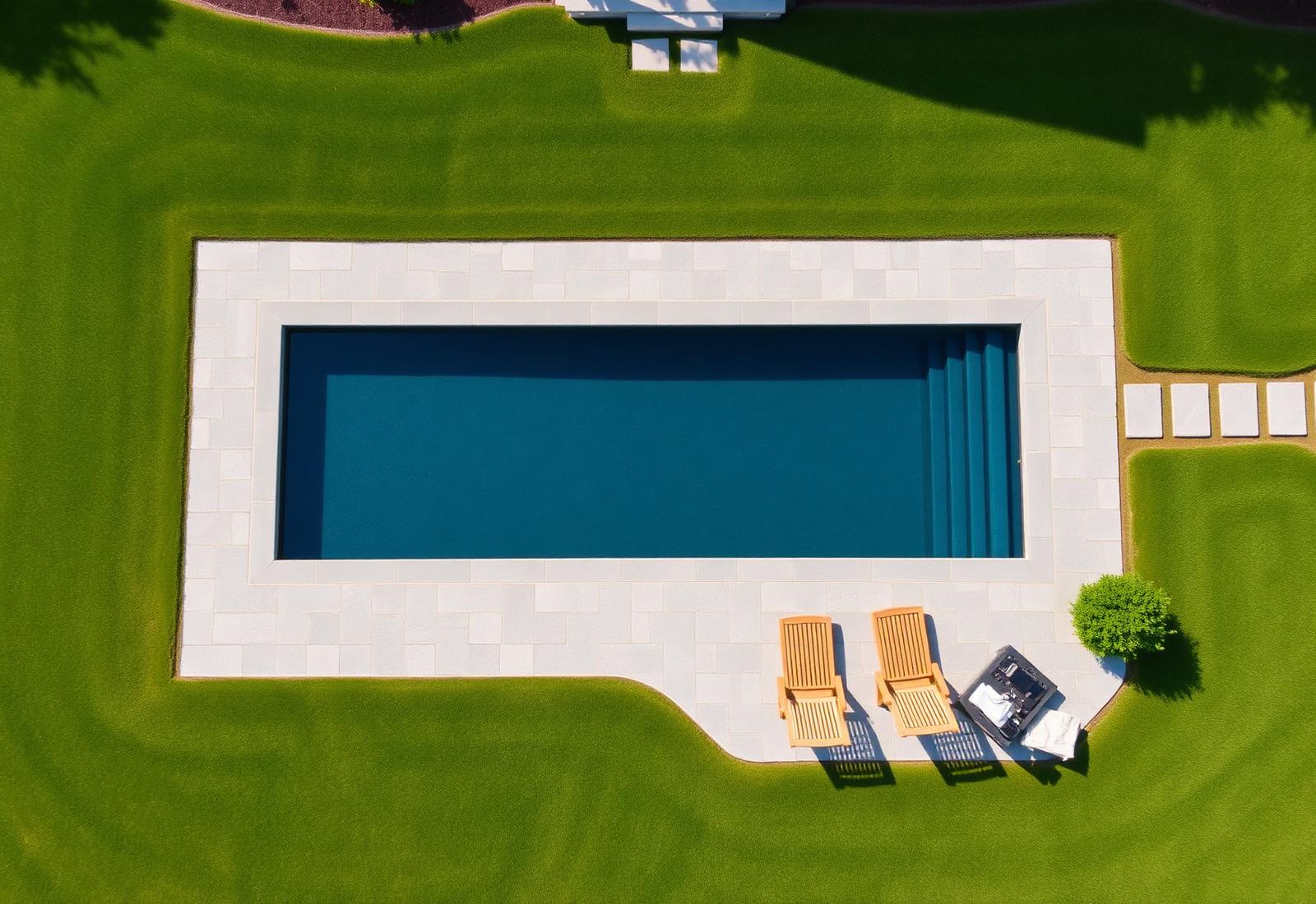 New England estate with inground pool and manicured grounds